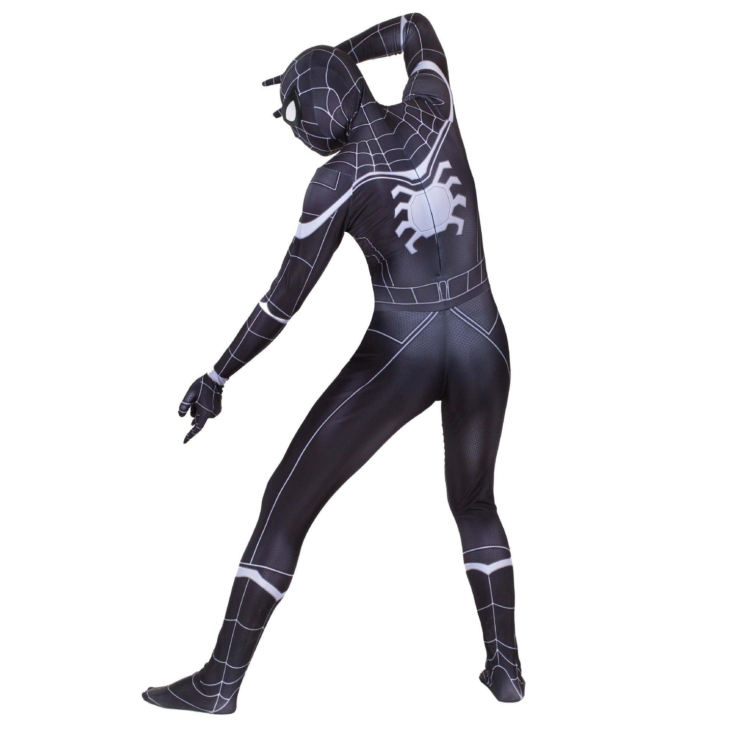 Black Spider man Homecoming Jumpsuits Cosplay Costume Adult Bodysuit