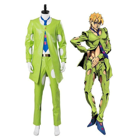 anime jojos bizarre adventure golden wind pannacotta fugo cosplay costume