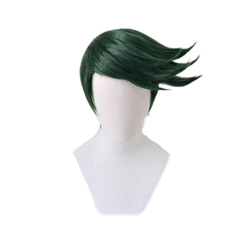 anime jojos bizarre adventure diamond is unbreakable rohan kishibe short green cosplay wigs