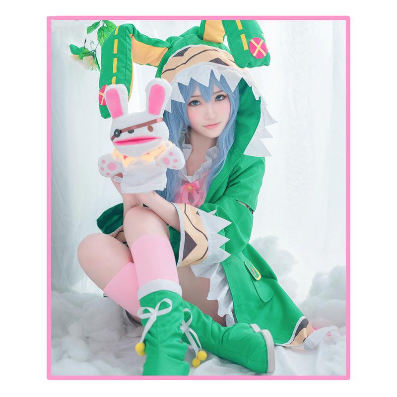 anime date a live yoshino himekawa green coat outfits cosplay costume