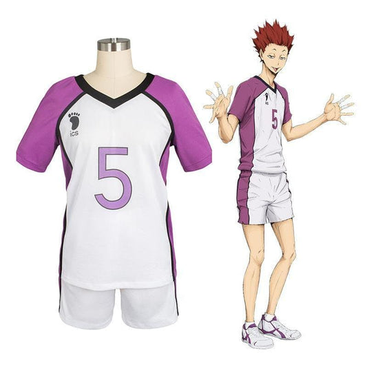 anime haikyuu shiratorizawa academy tendo satori uniform cosplay costume