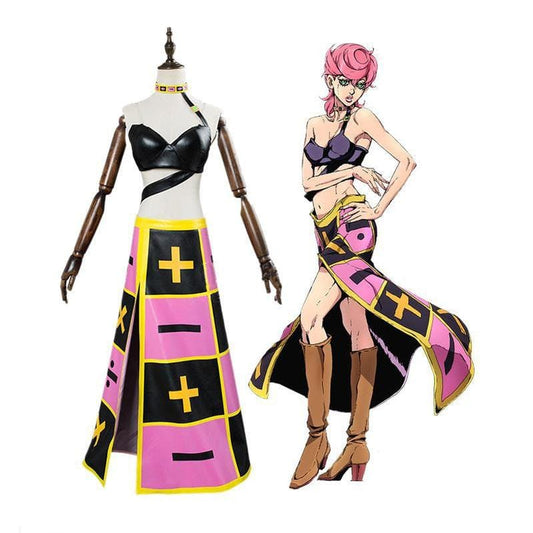 anime jojos bizarre adventure golden wind trish una cosplay costume