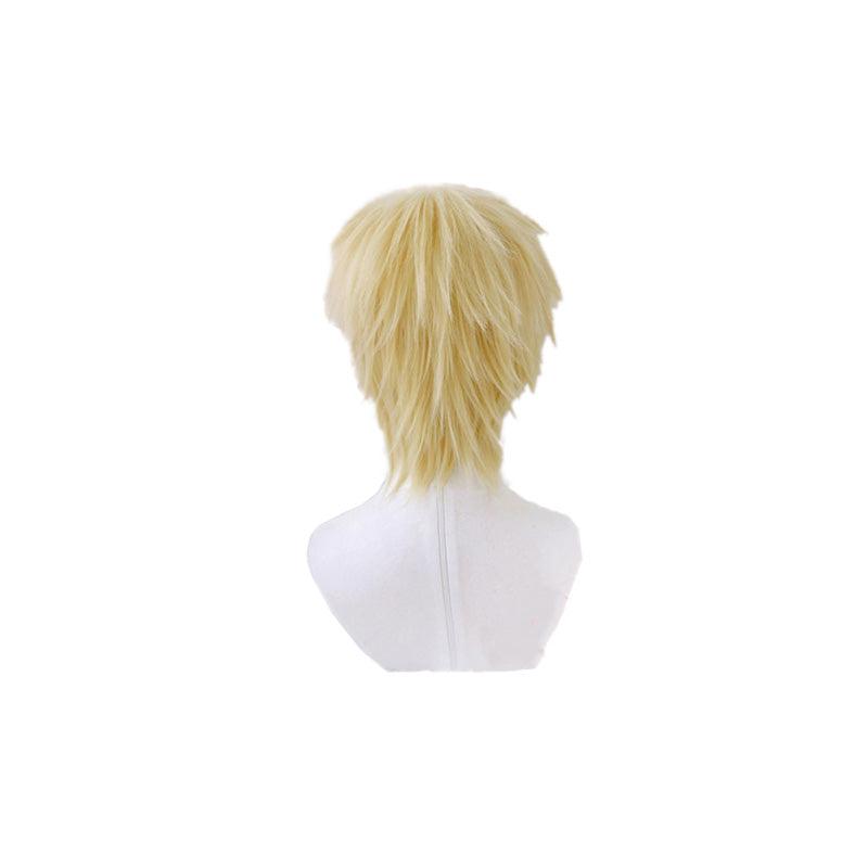 anime haikyuu kei tsukishima short blond cosplay wigs