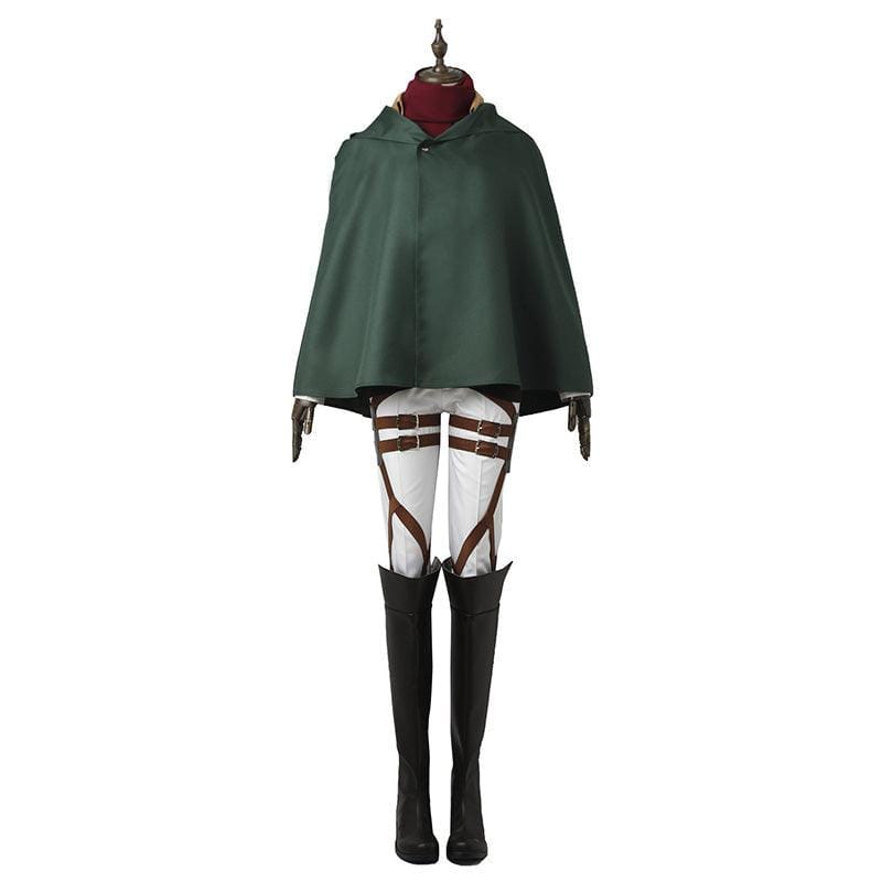 anime attack on titan mikasa ackerman ttraining corps uniform set cosplay costume