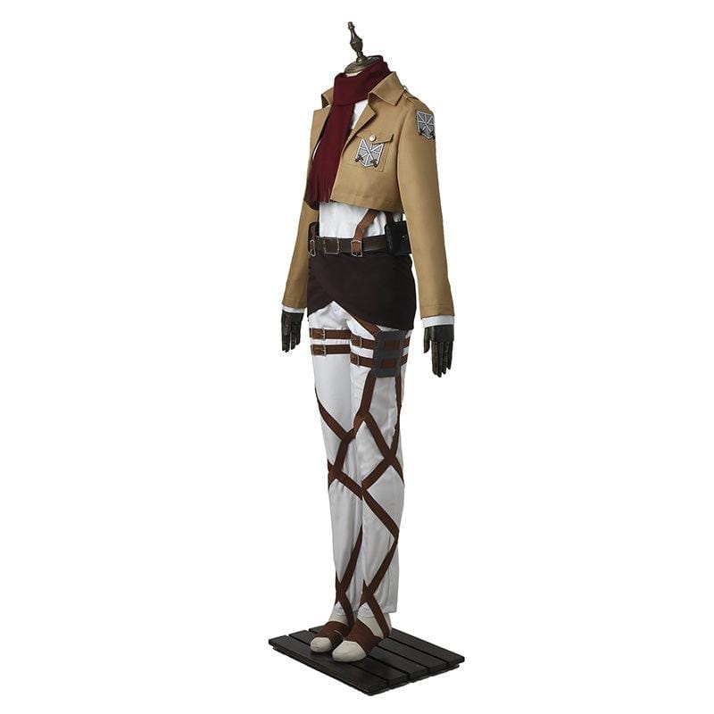 anime attack on titan mikasa ackerman ttraining corps uniform set cosplay costume