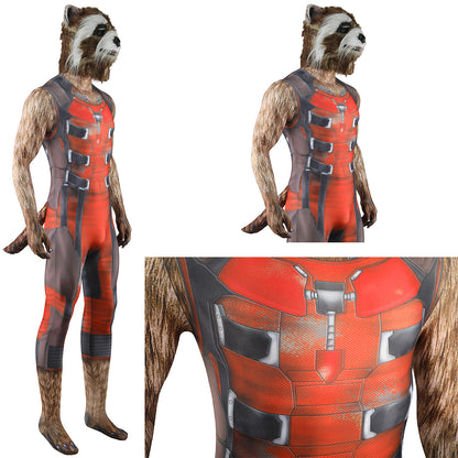 Guardians of the Galaxy Vol.3 Rocket Raccoon Jumpduit Cosplay Costume