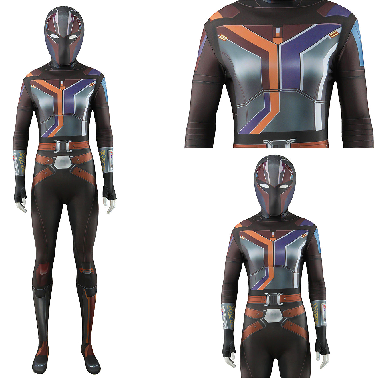 Star Wars Ahsoka Sabine Wren Jumpsuit Women Cosplay Costume