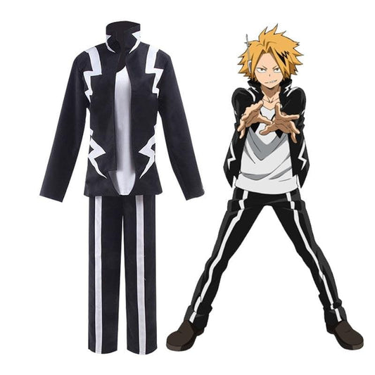 anime my hero academia denki kaminari cosplay costume