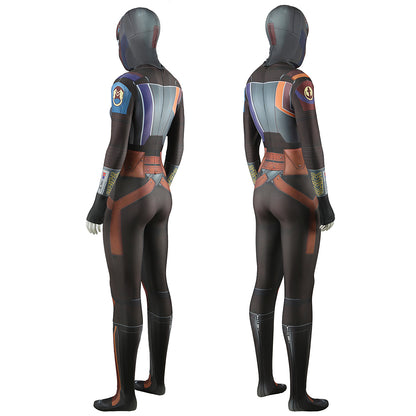 Star Wars Ahsoka Sabine Wren Jumpsuit Women Cosplay Costume