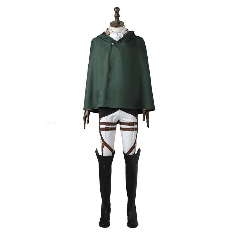 anime attack on titan levi ackerman survey corps uniform set cosplay costume