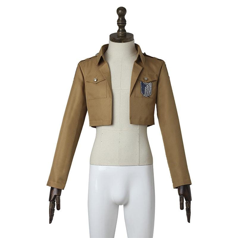 anime attack on titan levi ackerman survey corps uniform set cosplay costume